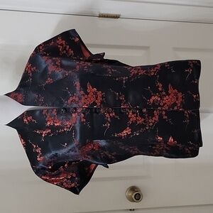Qiong Yu Size XXL Cocktail Blouse, Pankou Knot (frog/button) Closure, EUC